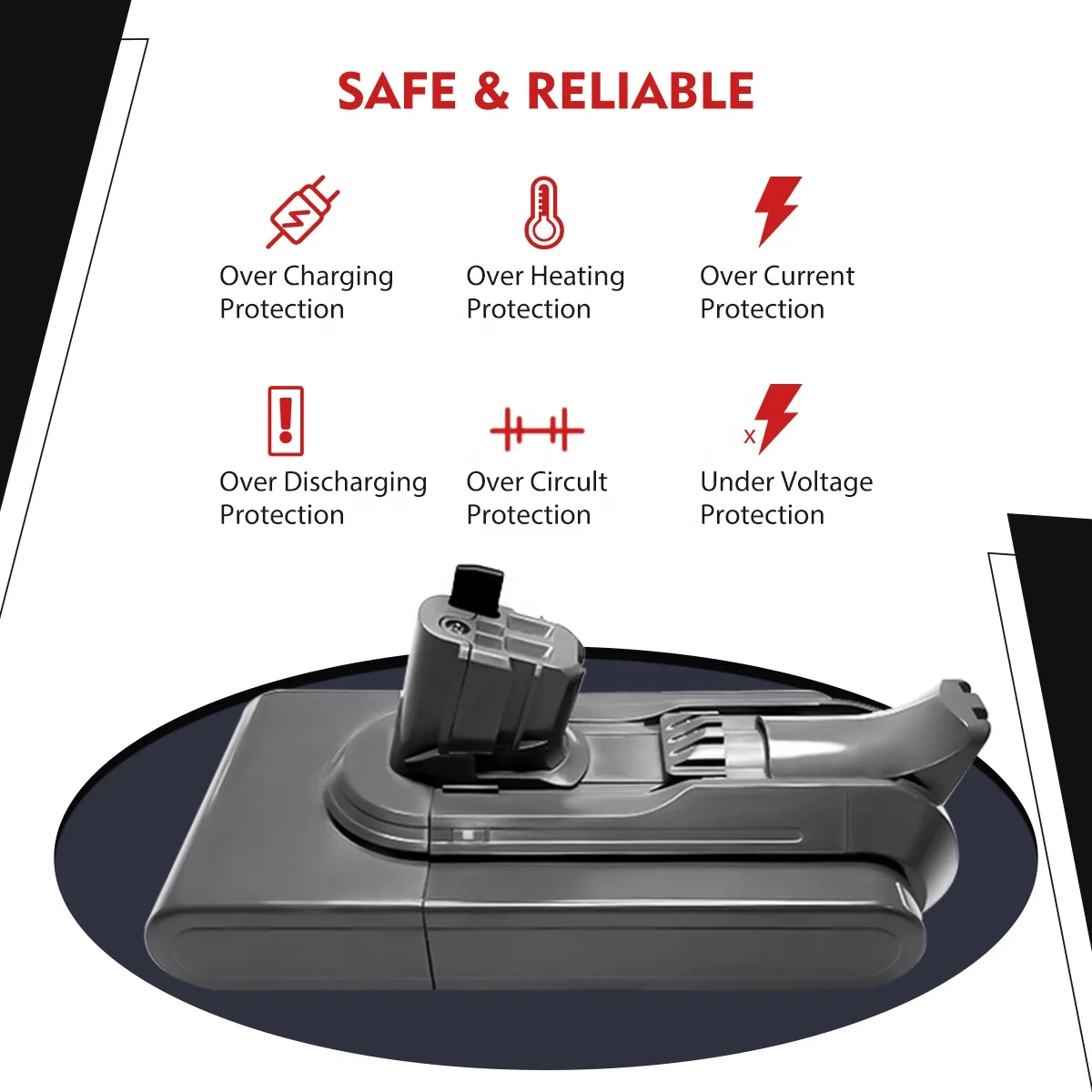 NEWEST 25.2V 4000mAh Lithium-Ion Battery 21700 cells Replacement for Dysons V11 Vacuum Cleaner Battery
