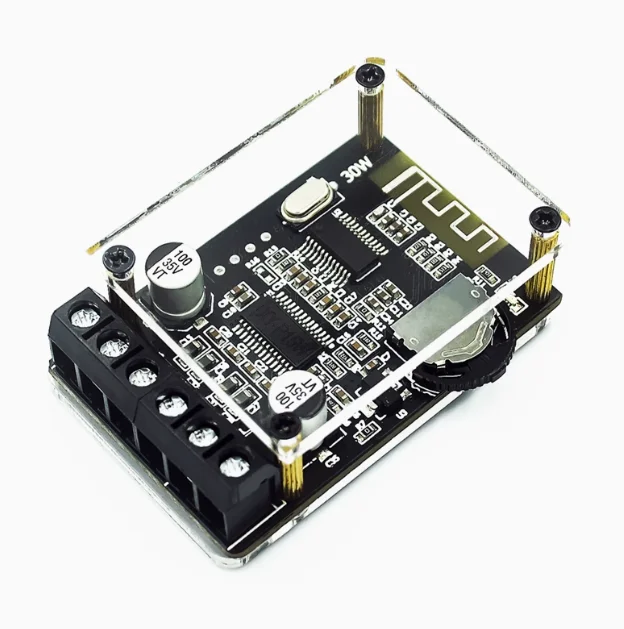 10W/15W/20W stereo Bluetooth power amplifier board 12V/24V high power digital power amplifier module XY-P15W