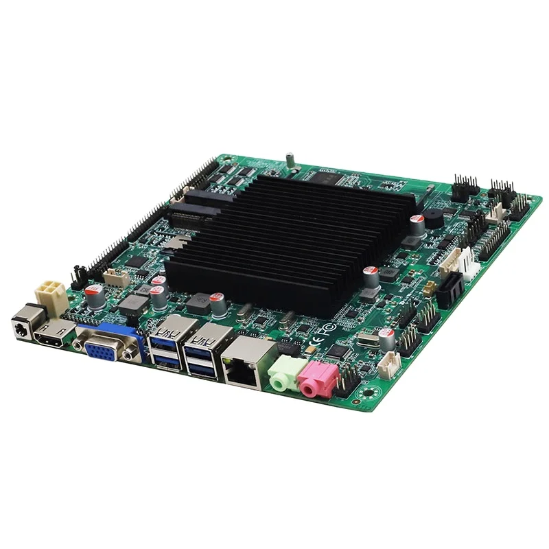 China factory J4125 Mini itx motherboard Gemini Lake processor quad core 1Lan ddr4 industrial fanless mainboard lvds interface