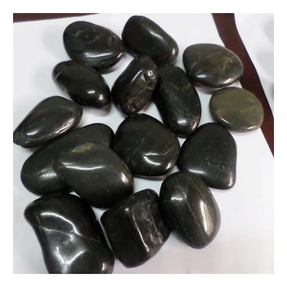 factory supply beach pebbles bagged indonesia black cobbles