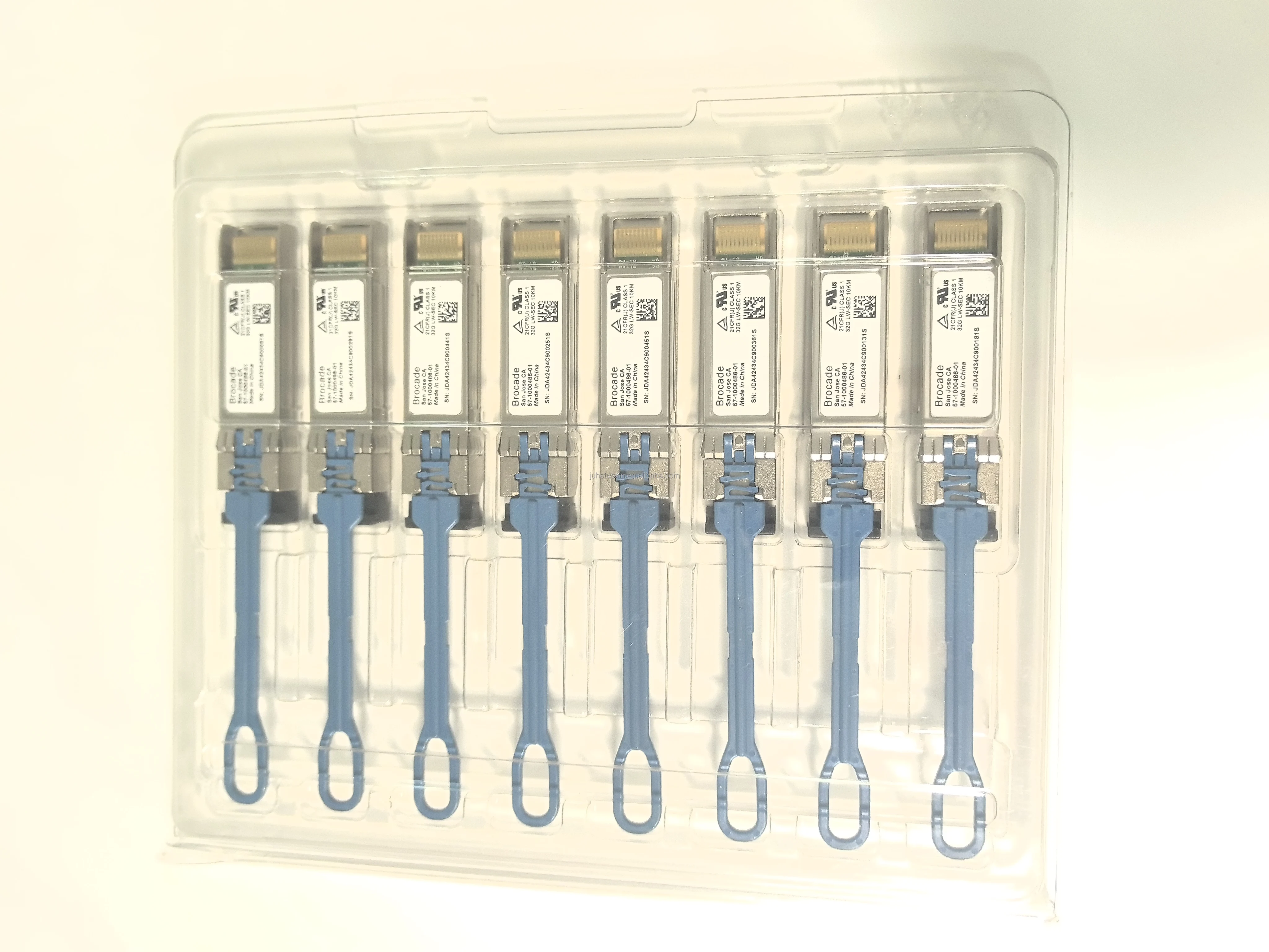 Brocade 32G 10KM SFP+ LWL Module 1-PK 57-1000486-01 XBR-000438 XBR-000439 Fiber Optic Equipment