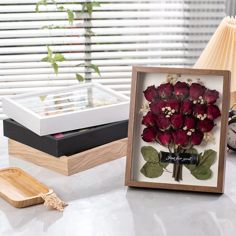 Hollow Specimen Diy Handmade Butterfly Insect Clay Put Dry Flower Photo Frame Table Frame Mounted Decoration Wholesale