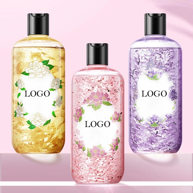 OEM 100% натуральные лепестки жасмина с лавандой и цветком вишни, Очищающий стойкий аромат, Осветляющий, увлажняющий гель для тела