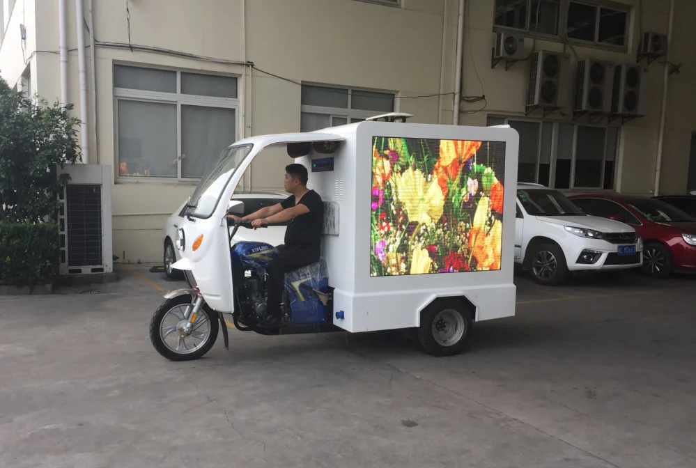 Electric Advertising Cargo Tricycle/Trike for Ice Cream, Pizza, Bread, Drinks,Foods Promotion Sales