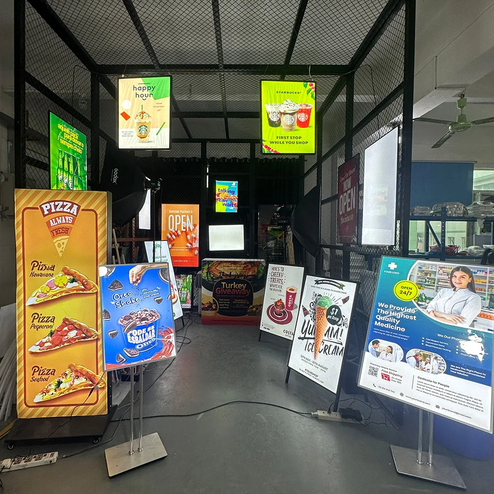 Shop Outdoor light box illuminated advertising LED light box picture frames for advertising display light box