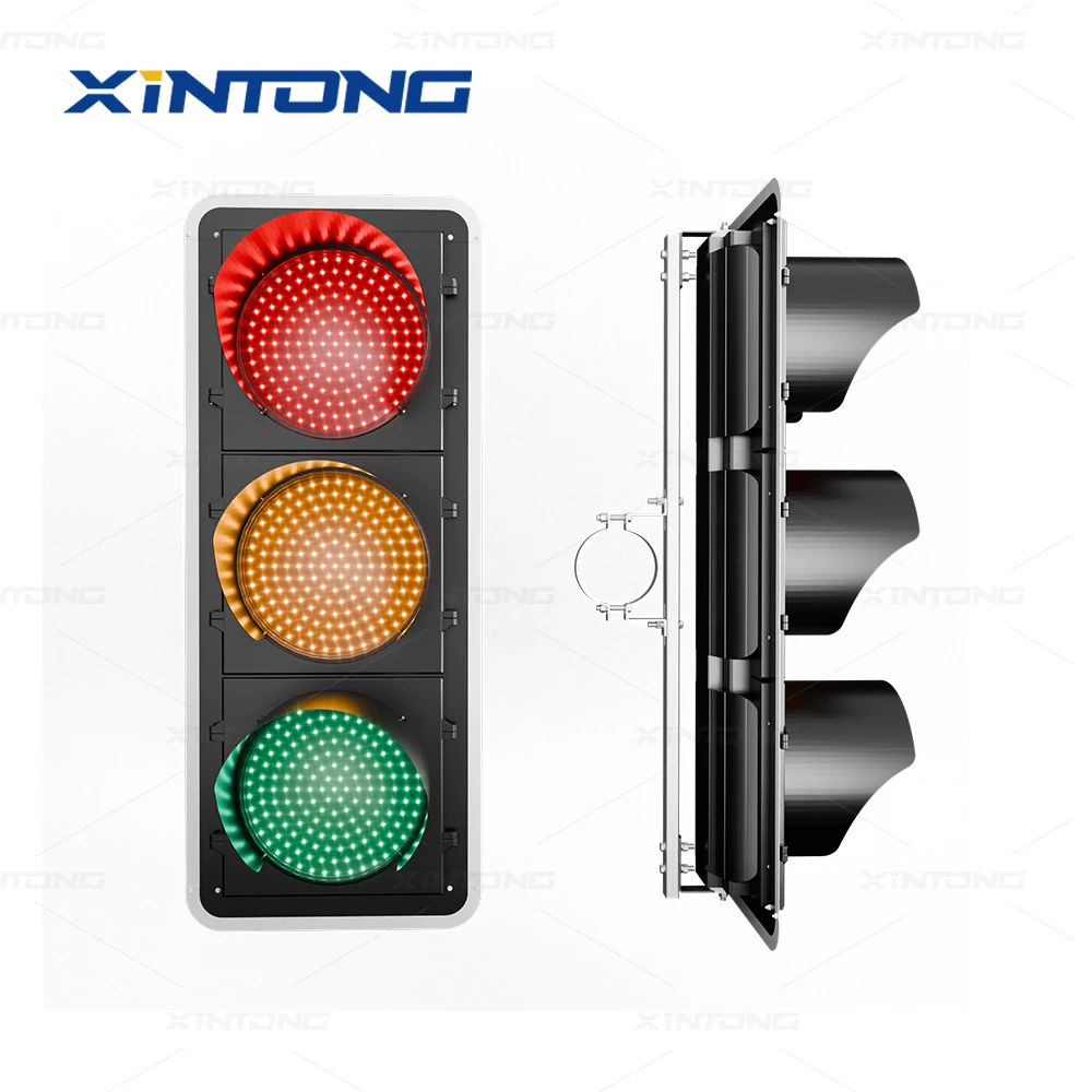 XINTONG  High Quality 300mm RYG Traffic Light 3-Aspect Full Ball Led Traffic Signal Lights