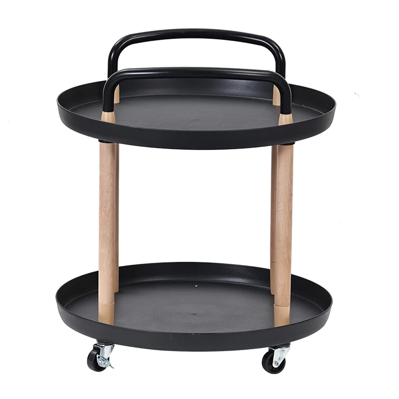 Modern Metal Rotating Storage Rack Fruit 2 Tier Kitchense 5 Tier Layer Plastic Kitchen Trolley for Kitchen