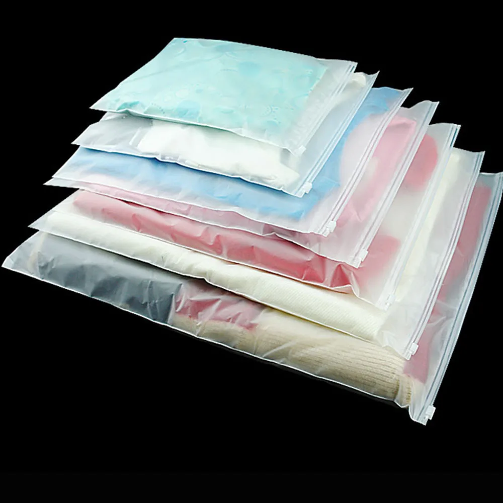 custom printed logo self resealable hdpe ldpe slider zip lock plastic clothing underwear bikini packaging zipper bag for clothes