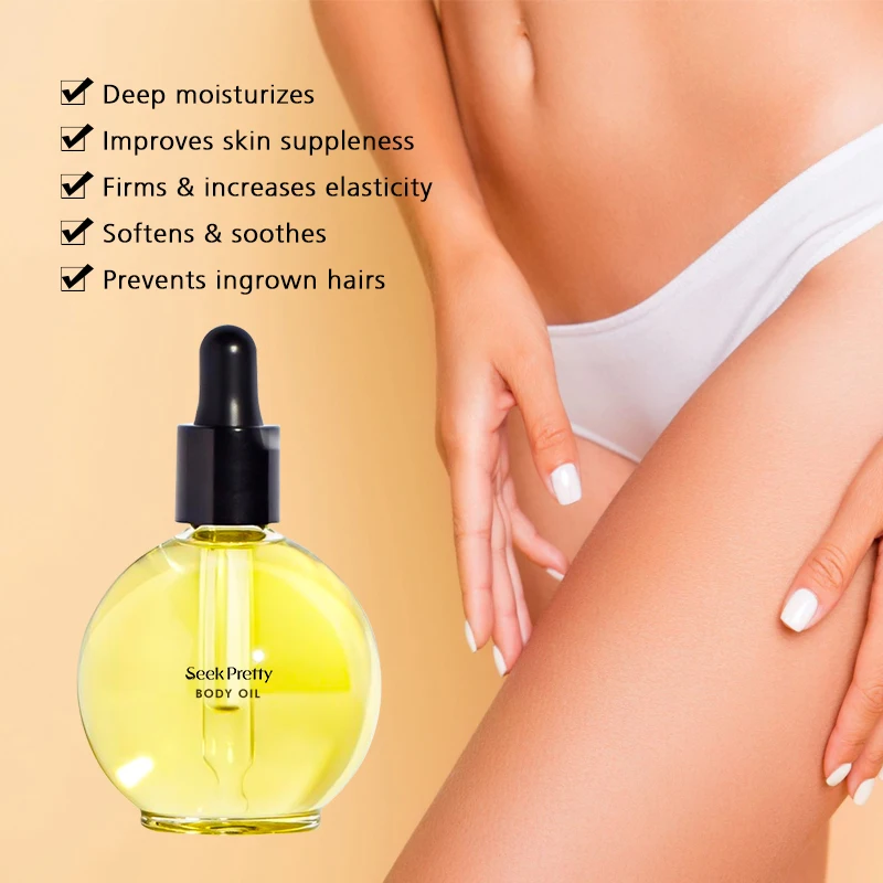Private Label After Shaving Jojoba Tea Tree Lightening Smoothing Ingrown Hair Oil Bikini Body Oil For Ingrown Hair