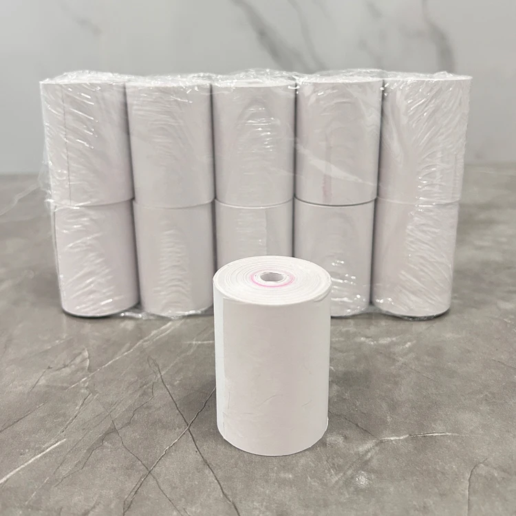 Wholesale thermal paper 57*40 cash register paper 70g high quality professional manufacturer thermal pos paper roll coreless