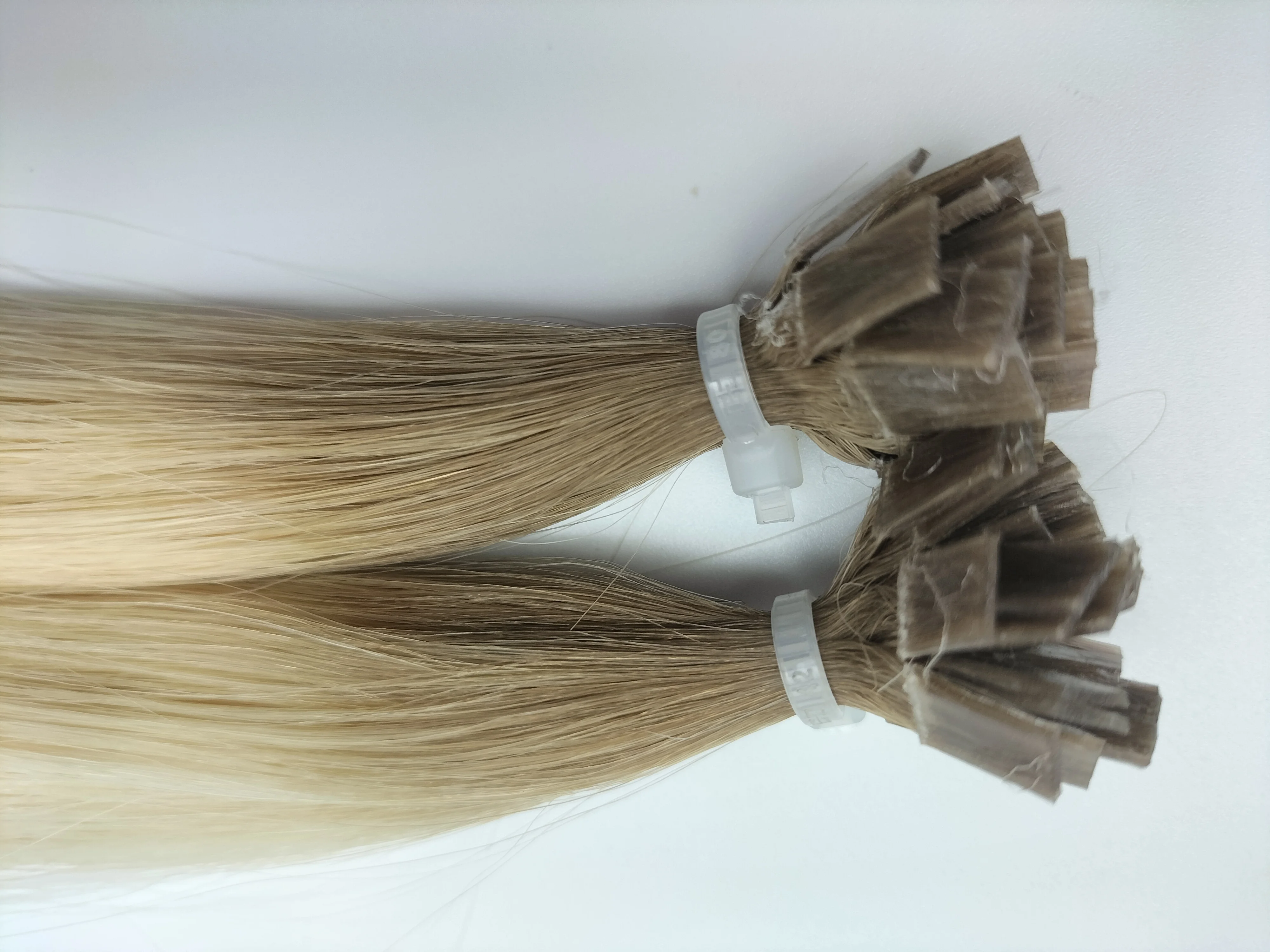 Wholesale European Blonde Color Pre bond Keratin K Tip Hair Extensions Flat Tip Human Hair Extension