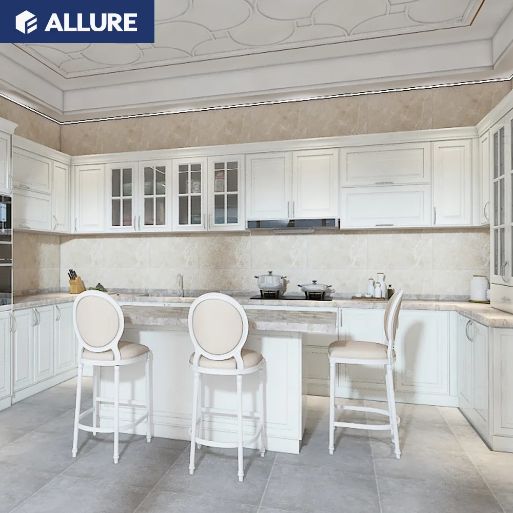 Allure autocad navy blue modern custom house kitchen furniture kitchen cabinet exporters