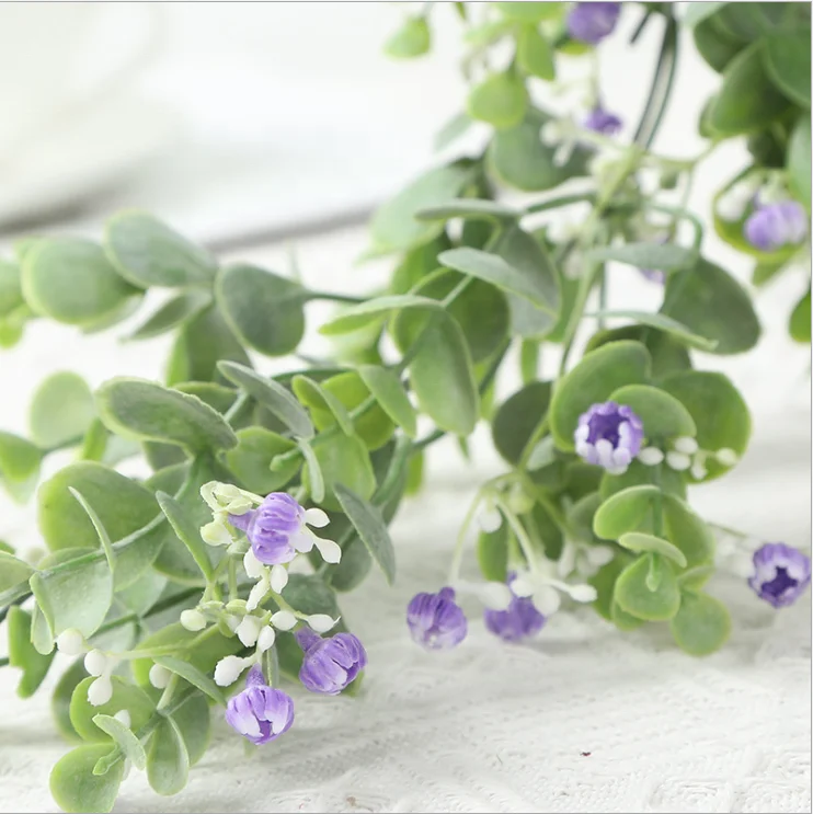 YAYUN W-3008 Wholesale 195 cm Real Touch Artificial  Eucalyptus Wreath Garland