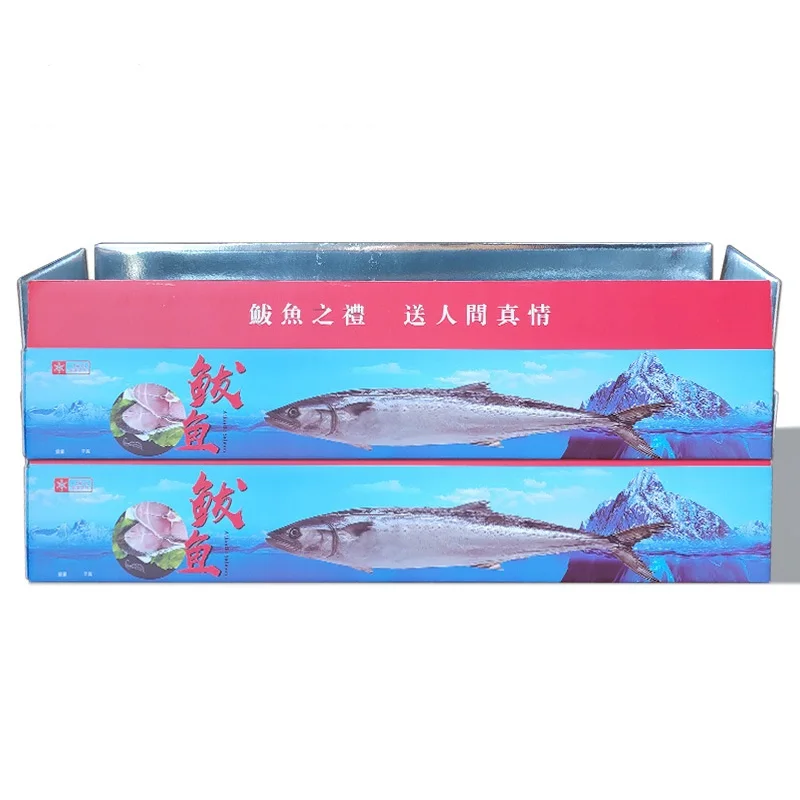 Customized Recyclable Aluminum Foil Lined Thermal Insulated Frozen Meat Seafood Packaging Shipping Boxes