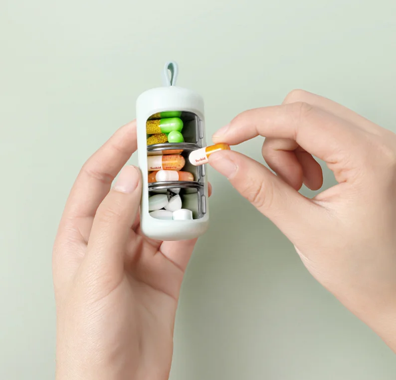 Portable Small Empty Plastic First Aid kit Box for Home Use travel used medical box Pill Storage Case