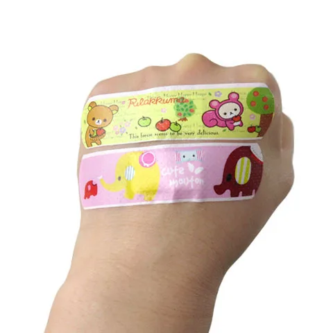 Waterproof Custom Printed Band Aid Wound Plaster Cartoon Adhesive Bandage For Kids