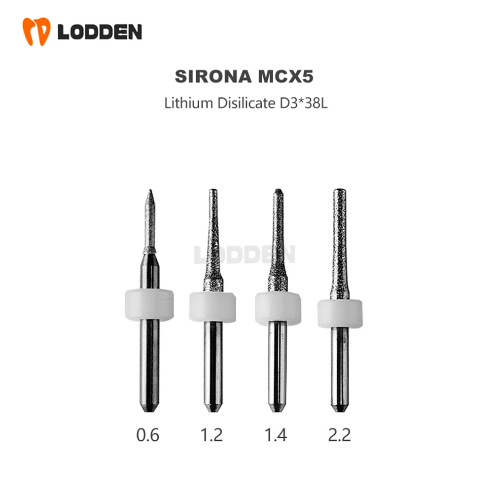 High Quality Dental Diamond Coating Cerec Lithium Disilicate Milling Burs for Sirona MCXL Milling Burs MCX5 Milling Drills