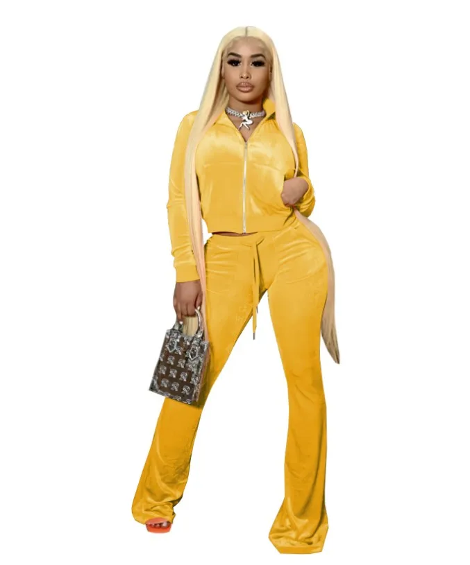 Оптовая продажа, модная Высококачественная Женская одежда с логотипом на заказ, комплект из 2 предметов, Женский комплект со штанами из двух предметов