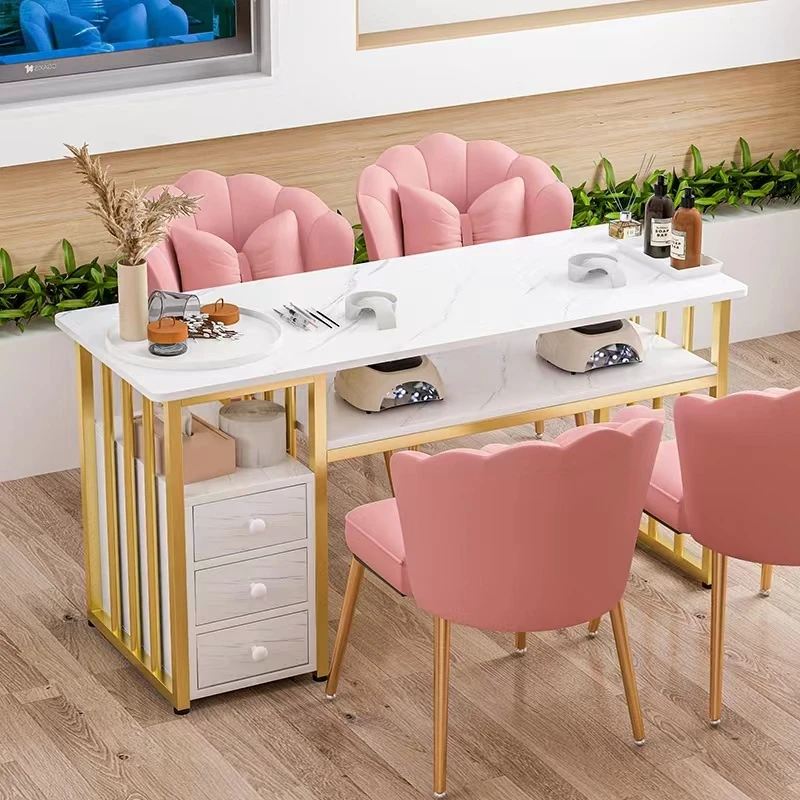 Salon Equipment Furniture Hot Selling Beauty Nail Desk Manicure Wood Nail Table
