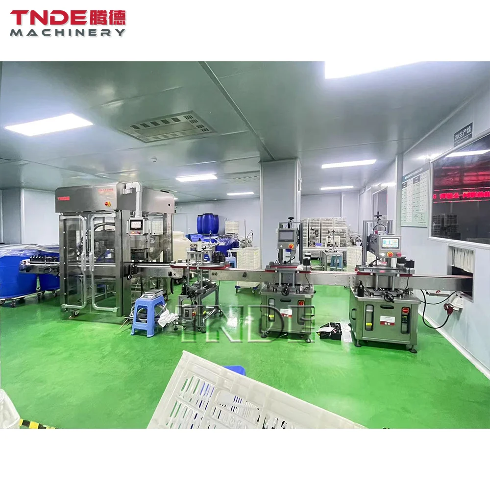 New 2025 Automatic Sauce Filling Production Line for Liquid Soap Shower Gel Body Cream Lotion Shampoo Filling Machine