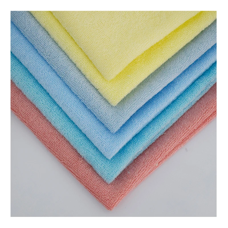 
Totally polyester single face terry bath towel cleaning fabric 