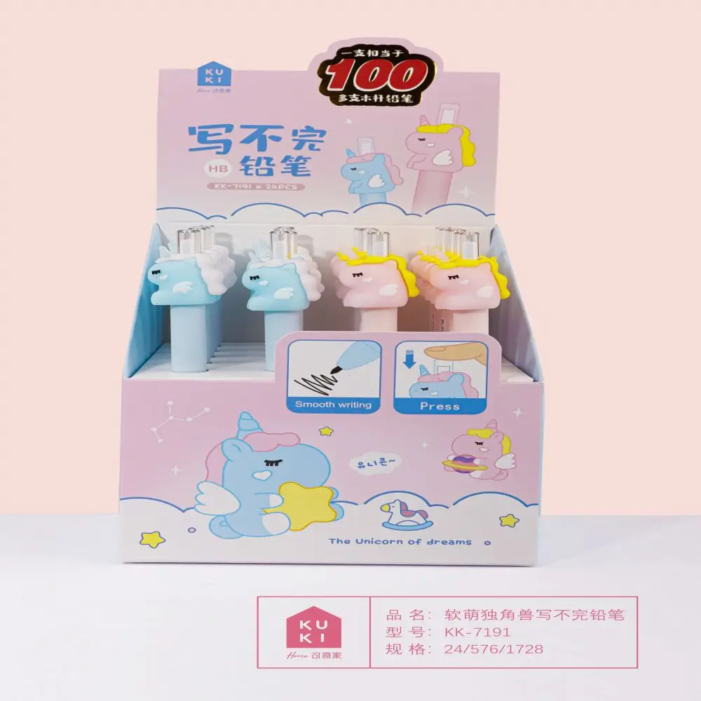 Beautiful Girls Pink Hb Pencils without Eraser Standard Pencils Office & School Pencils Black Plastic OEM or ODM 576 piece