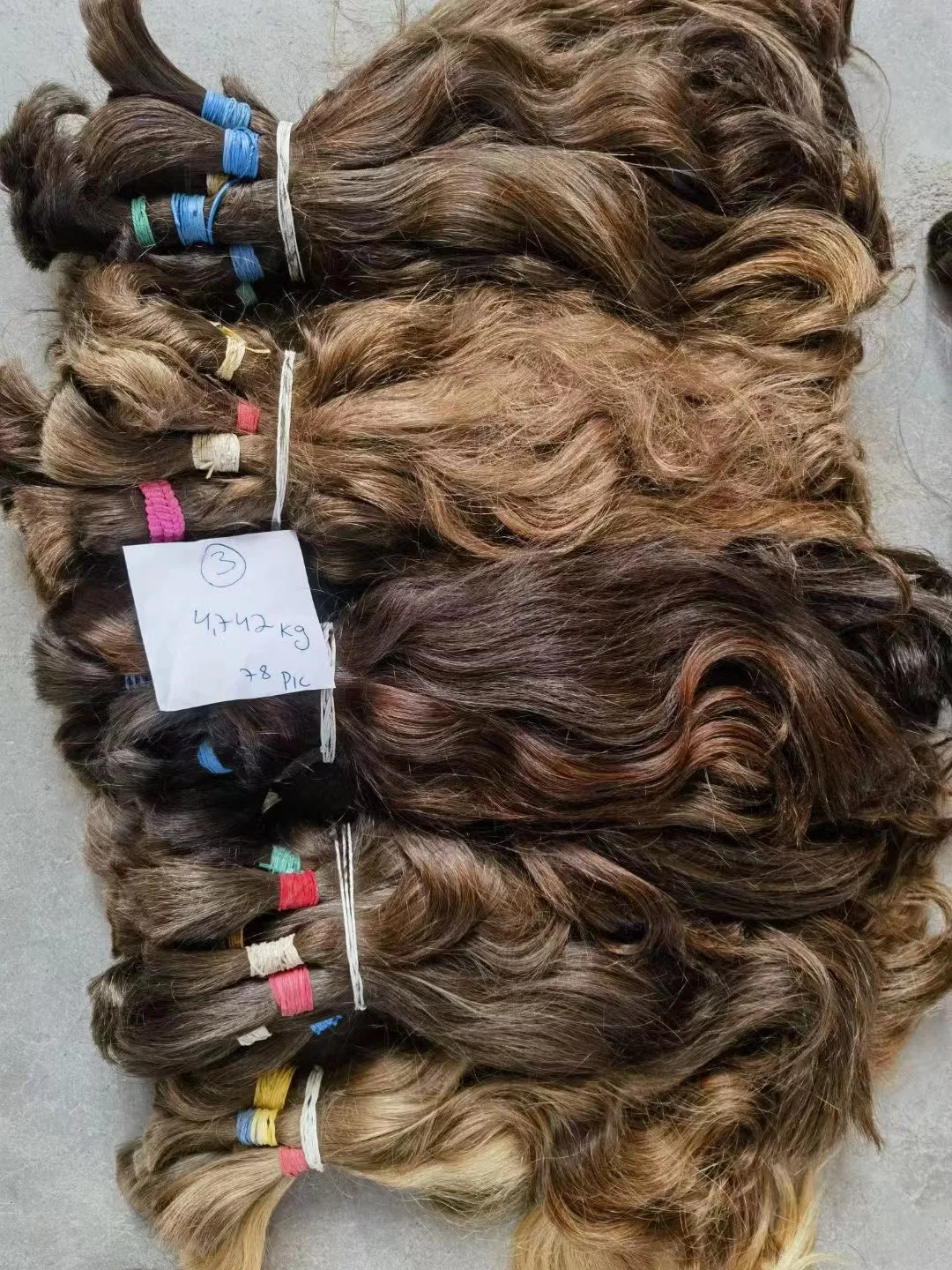 100% Russia hair bulk for you to make hair products