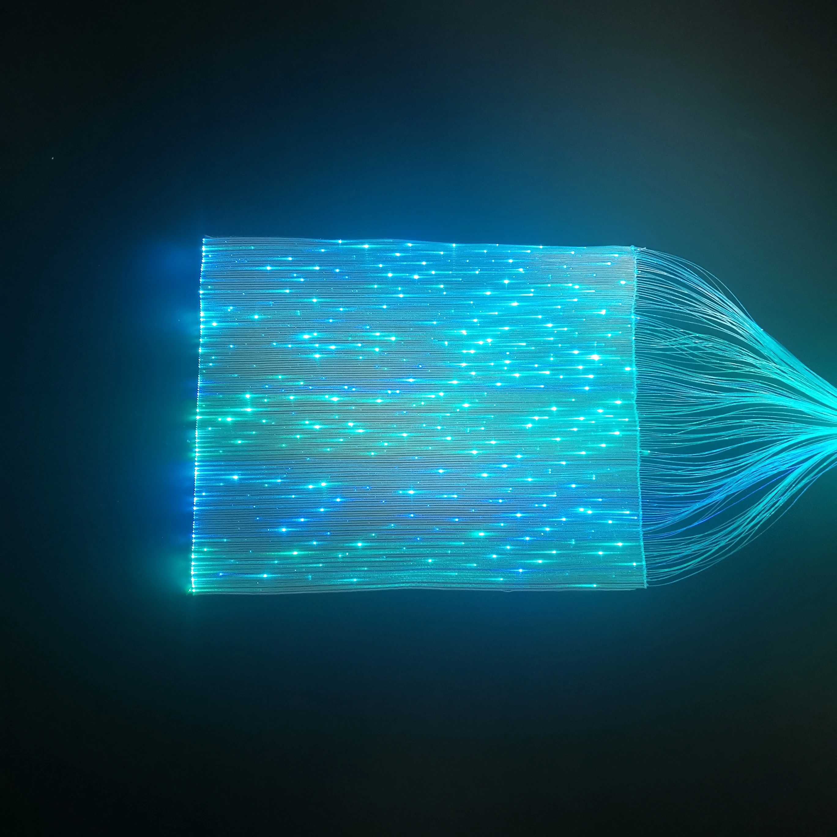 Оптовая продажа, светящаяся оптоволоконная светящаяся ткань 4 цветов, текстиль, светящаяся в темноте блестящая ткань