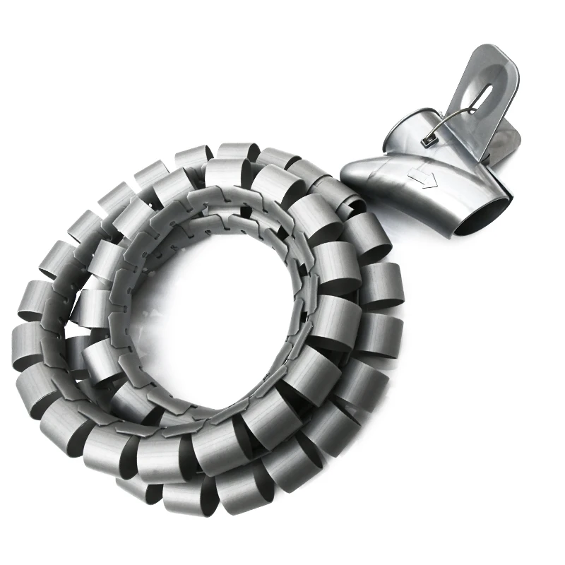 Safety Protection Cable Sleeves Spiral Wrap Band For Wire Wrapping Sleeves Line arrangement Natural or black