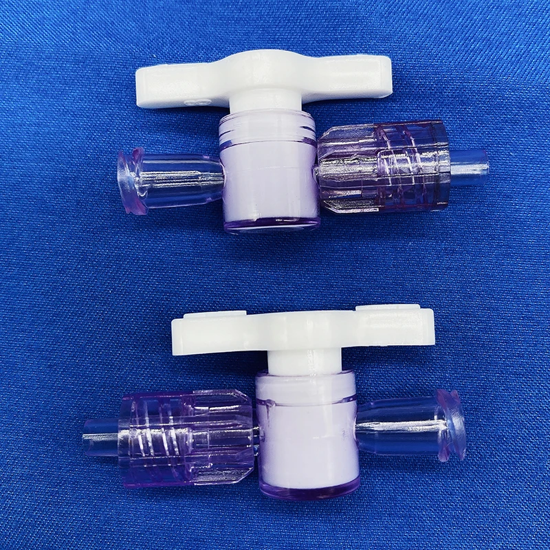Medical plastic two way valves plastic two way stopcock