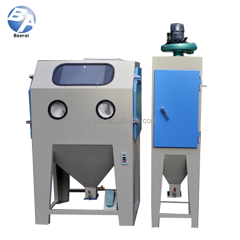 equipment  CE compliant / Sand blasting machine with vacuum dust collector