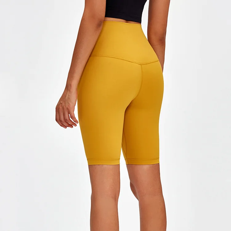 Wholesale High Quality Custom Logo New Design Tights Women High Waist Butt  Lift Biker  Shorts Jogger Seamless Leggings