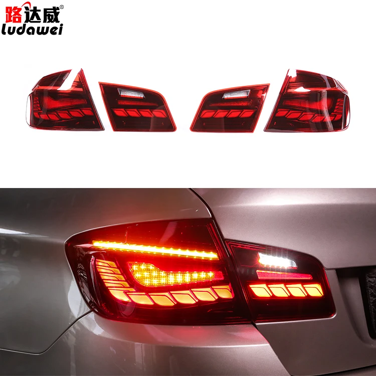 Taillight For BMW F10 5 series LED Tail Lamp Upgrade For Dragon Scale Auto Modify Accessories