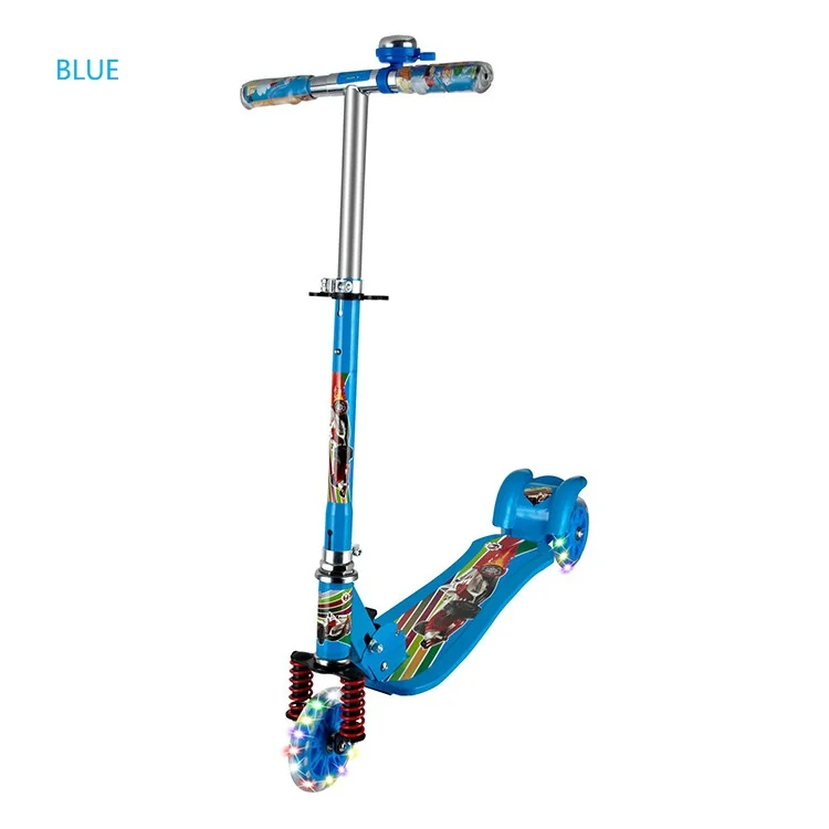  Three PU LED wheels girl kids kick scooter baby adjustable children