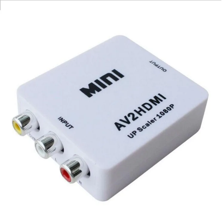 Newest Mini AV TO HDM1 HD Video Converter  Plug Adapter 1080P