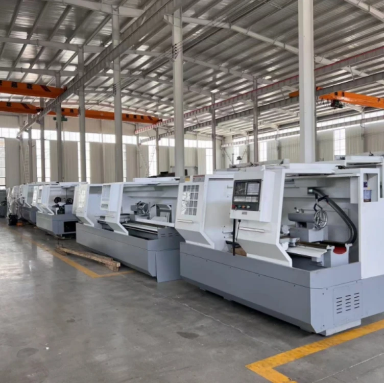 China Leading manufacturer cnc horizontal metal lathe milling heavy duty flat bed steel CK6180 cnc lathe machine