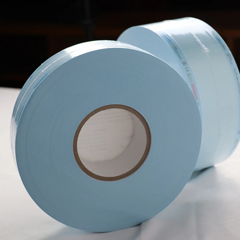 EO/Steam autoclave sterilizing pouch roll dental flat pouch bags Medical disposable packaging sterilized pouch rolls