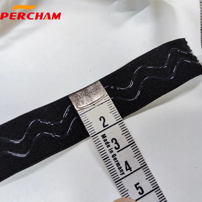 Cycling wear anti-slip nylon wave silicone  gripper elastic sports protection anti-slip tape