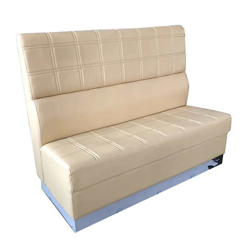 Customized against wall bench classical restaurant seating restaurant booth