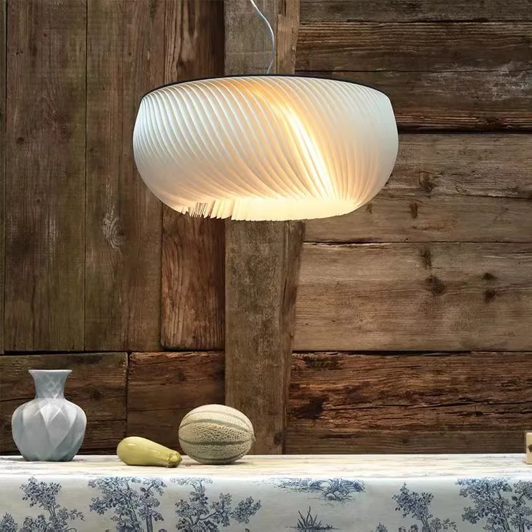 Modern Style Residential Hotel Room Home Decoration Aluminum Parchment Led Pendant Light