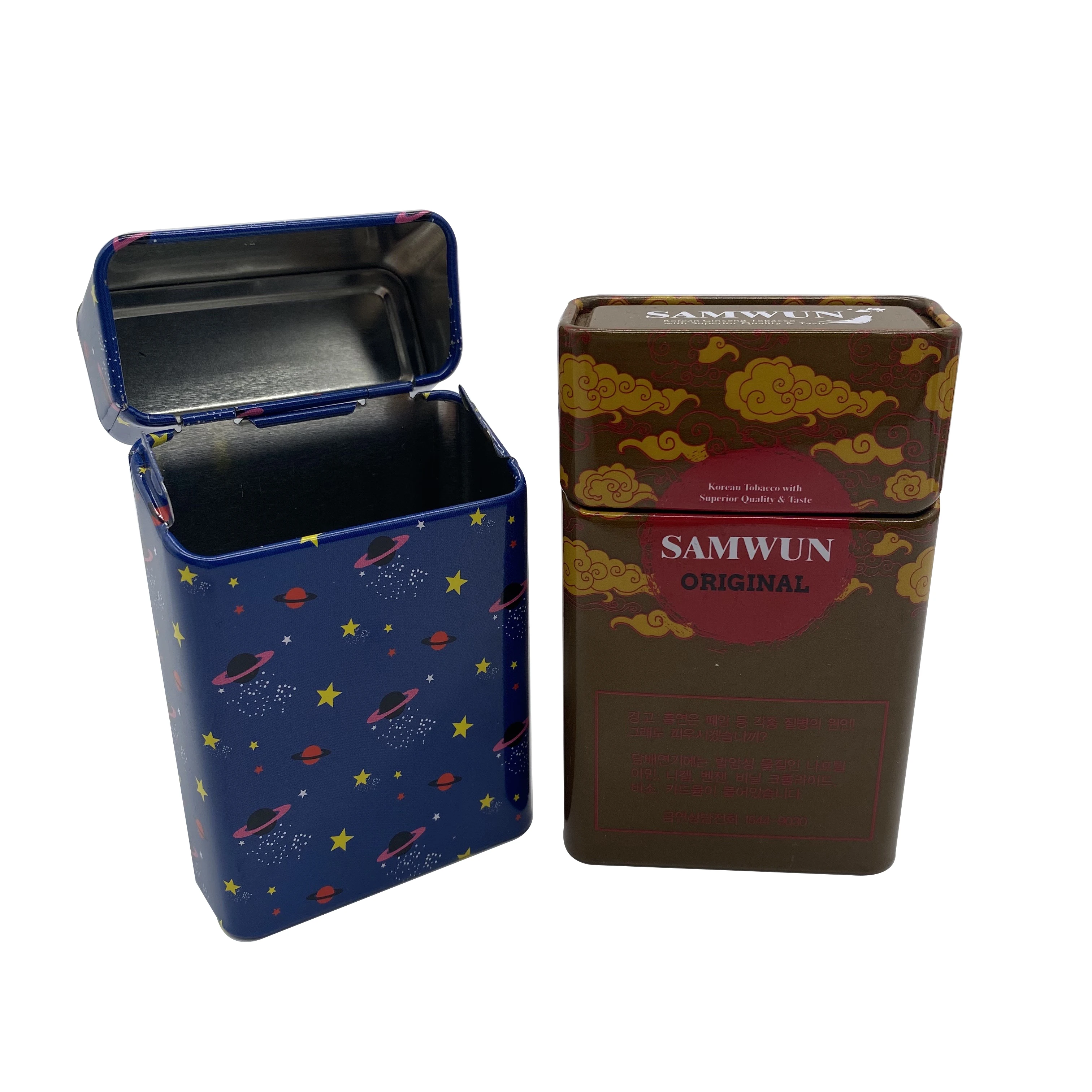 Factory price wholesale custom Smokes Packaging Cigarett Box smoking cigarett case metal