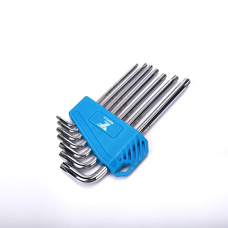 Medium length S2 hex key wrench set t handle torque wrench ball end allen wrench