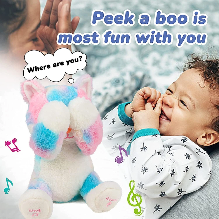 Customized Education Electric Musical Speak Stuffed Animal Soft Plush Toy