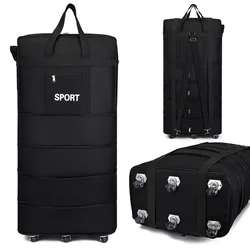 Air cargo shipping bag 2023 new arrivals extensible super large capacity folding storage bags with wheels luggage travel bags
