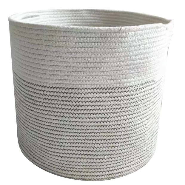 
New Fashion Style Cotton Rope Handmade Kids Toys Laundry Storage Baskets 