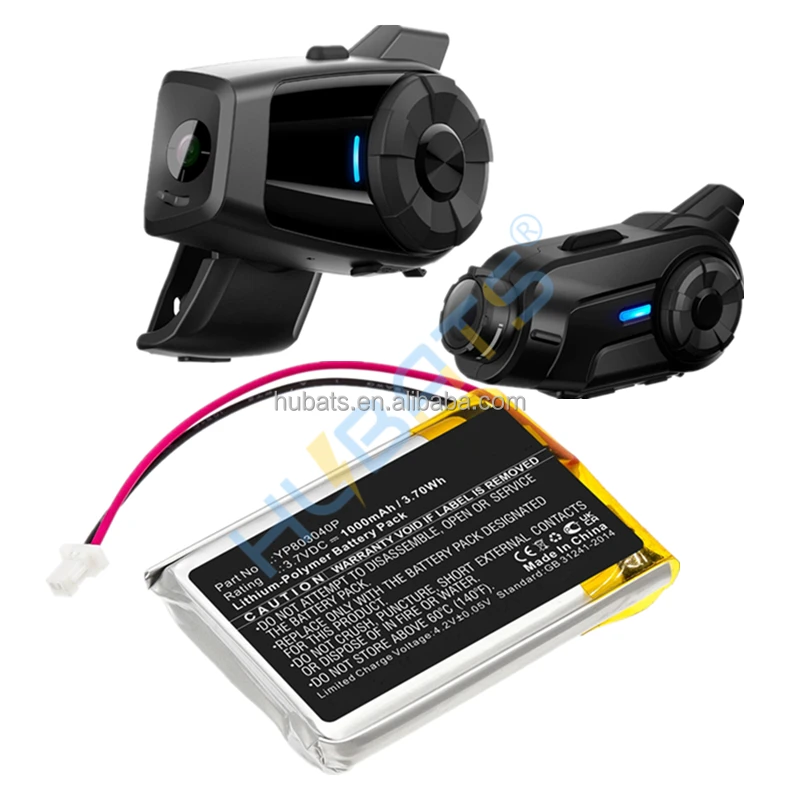 Sena 30K 50S SP46 Headphone Replacement Lithium-Polymer Battery YP803040P 1000mAh 3.7v 3.70wh