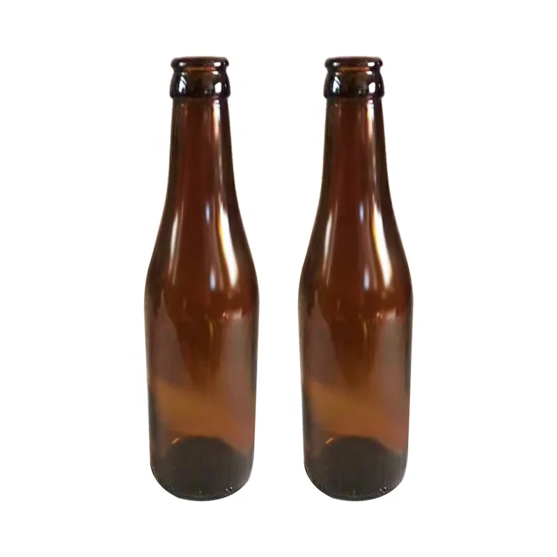Wholesale Empty Amber Beer Glass  Belgian Bottle 330ml 330cc