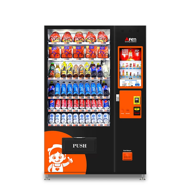 AFEN Lcd Display Intelligent Candy Vitamin Water Vending Machine With Metal Body For Mini Mart