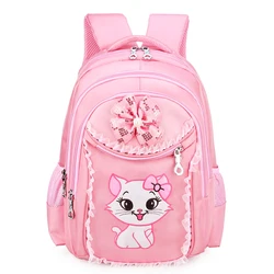 BSCI Factory Fashion Nylon Backpack Cute Cartoon Patterns Style Three Pieces Girl School Bag Set For Kids Dropshipping
