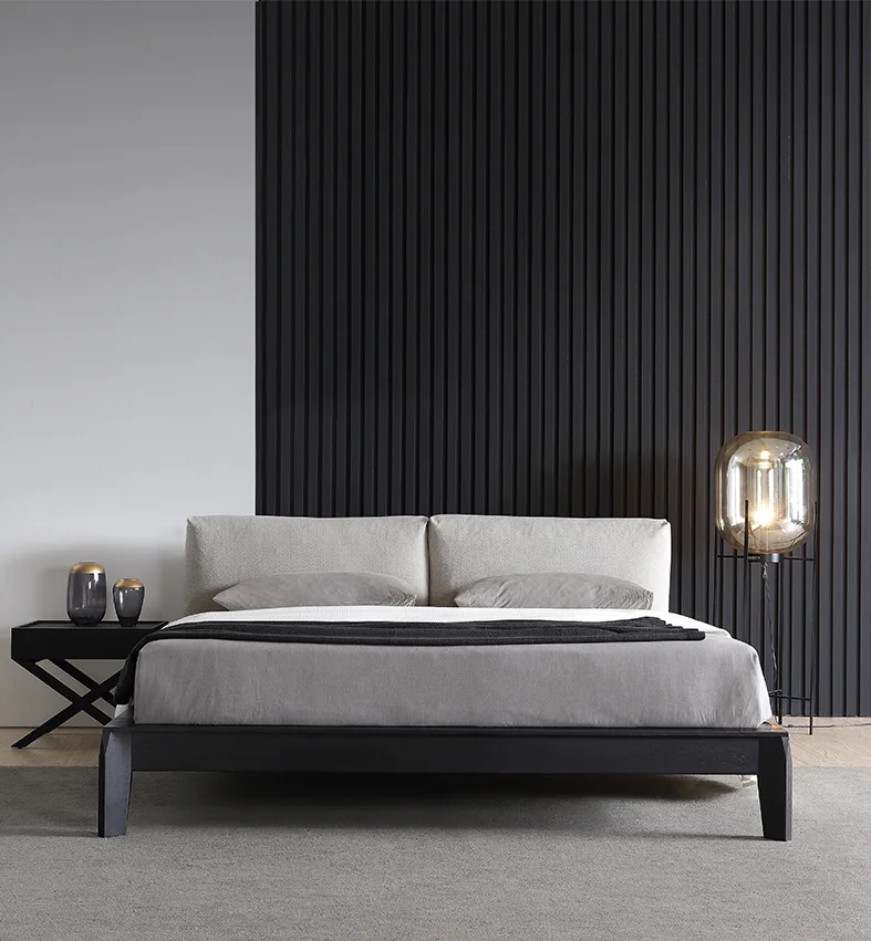 Tufted Bed Velvet Fabric Wooden Upholstered Beds Modern Furniture Bedroom Sets Wholesale Luxury King Queen Size Customized Wood